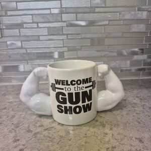 Muscle Mug with Arm Handles - Welcome to the Gun Show
